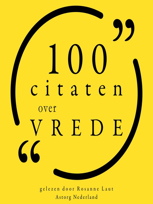 Title details for 100 Citaten over Vrede by Various - Available